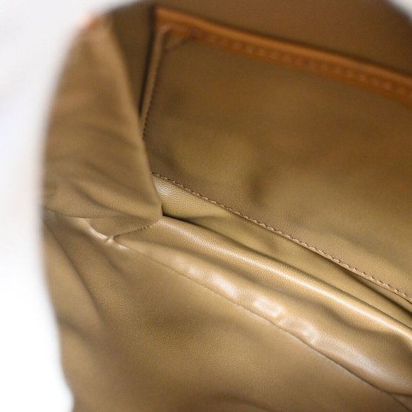 CELINE Macadam Pattern Crossbody Shoulder Bag PVC Leather White Brown - Picture 4 of 16